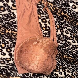 Caramel laced bra.